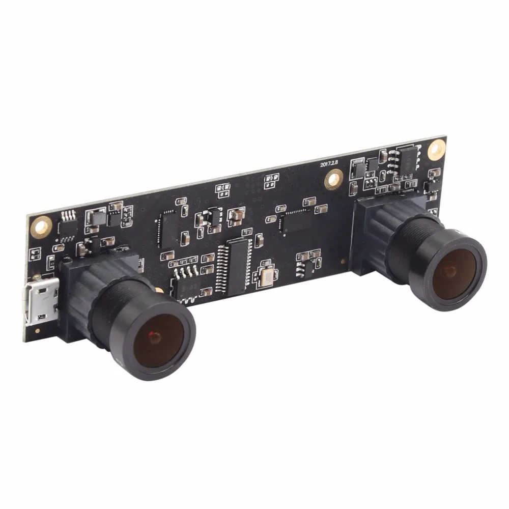 2MP 1080P AR0330 MJPEG 30fps M12 2 8 мм двойной объектив Micro mini usb модуль платы камеры OTG UVC Plug Play