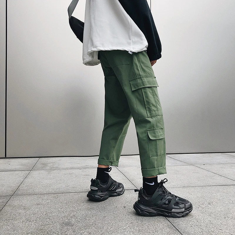 

Pants Men's Korean Version of The Trend of Spring and Summer Casual Pants Men's Dynamic Cargo Pants