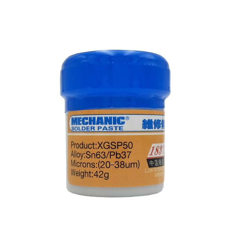 Фото 10 шт./лот MECHANIC XGSP50 Sn63/Pb67 BGA паяльная паста Флюс XGSP50 для паяльника Hakko 936/Saike 852D №2