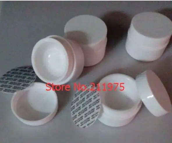 2018 2pots 5ml white Empty Plastic nail pots Nail Storage uv gel Bottle Jar | Красота и здоровье