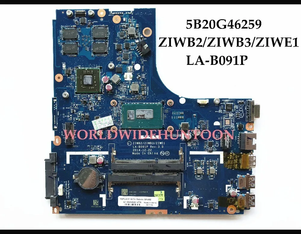 Высокое качество 5B20G46259 для Lenovo Ideapad B50-70 материнская плата ноутбука ZIWB2/ZIWB3/ZIWE1 LA-B091P