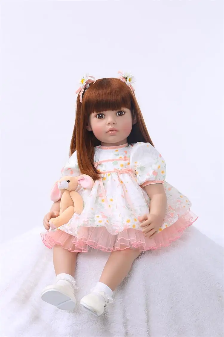Кукла NPK baby reborn силиконовые куклы реалистичные для детей игрушки 24 дюйма 60 см