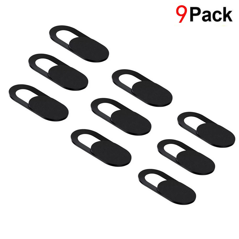 9PCS Упаковка из 6 ультра-тонких чехлов для веб-камеры, магнит затвора, слайдер, крышка камеры для ноутбуков Macbook Pro, Объектив Телефона, веб-камера - Цвет: 9PCS