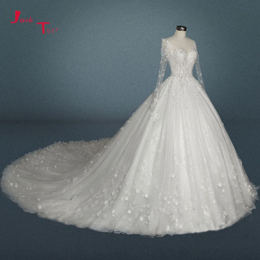 Турецкие свадебные платья с длинным рукавом и открытой спиной роскошный халат