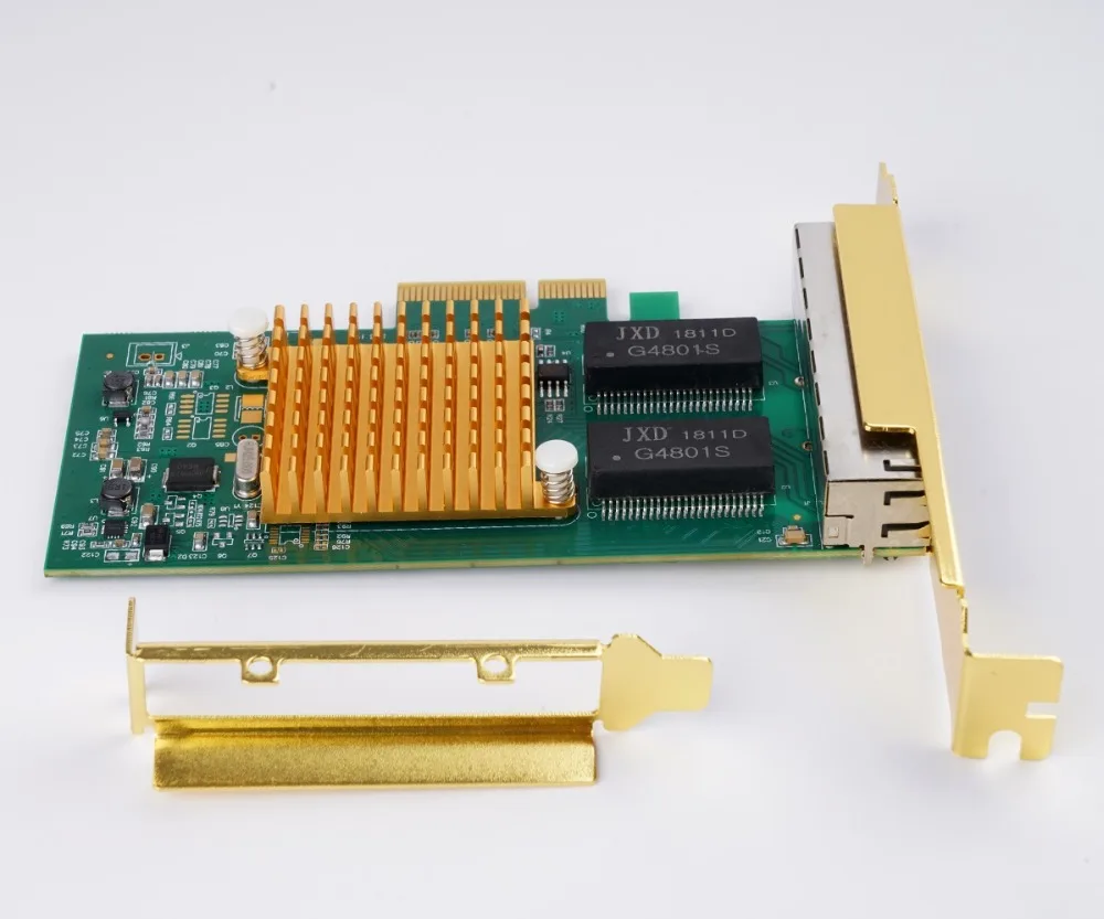 Сетевая карта ORICO с 4 портами, гигабитный Ethernet, PCI-Express, сетевая карта, 1000 м, PCIE RJ45, INTEL I350, чип, сетевой адаптер для ПК, настольный компьютер