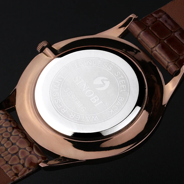 Горячие Продаем Марка кожаным ремешком для мужские человек моды Стиль кварцевые