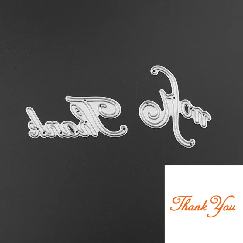 Трафарет Thank You из металлической стали 2 шт.|stencil for diy|stencils diy scrapbookingstencils scrapbooking |