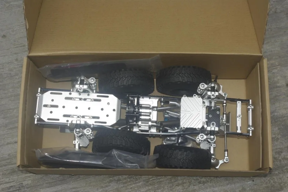 CNC алюминиевый 1:10 металлический гоночный RC грузовик гусеничный вариант для