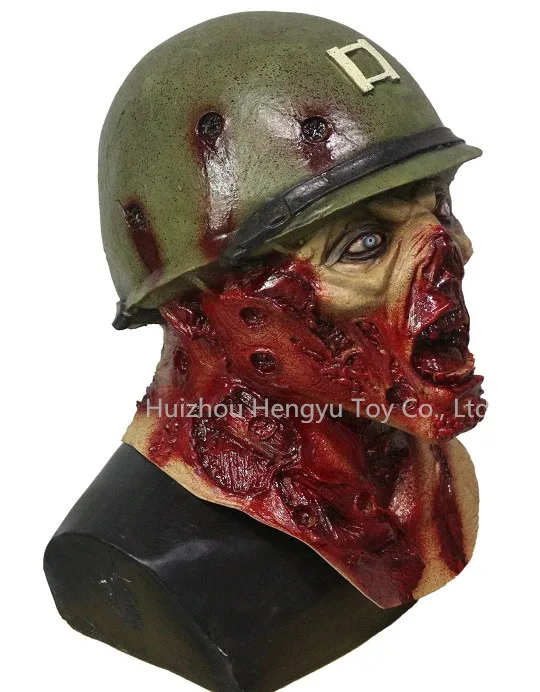 Армейский капитан Leister вращающийся шлем зомби маска для Хэллоуина|helmet face mask|helmet
