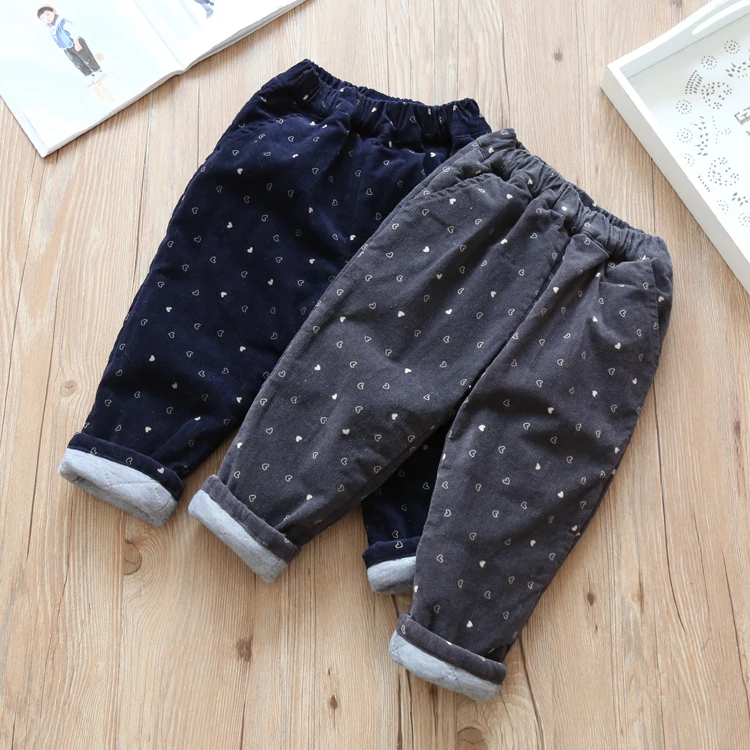 Детские более толстые брюки Новинка 2017 года Сезон Зима теплые кашемировые с