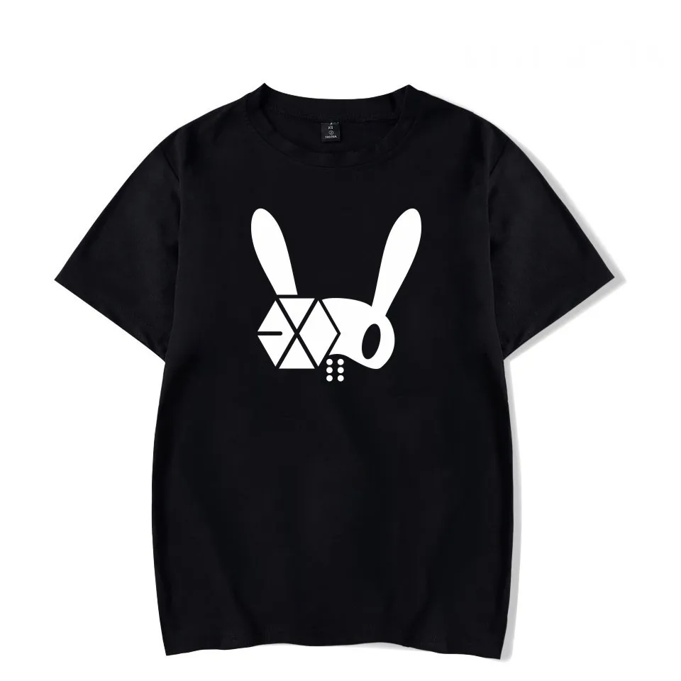 EXO Новинка harajuku свободная футболка kpop Повседневная хлопковая Футболка с коротким