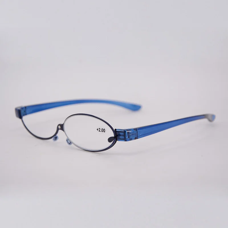 Женские очки для чтения красные овальные из нержавеющей стали фиолетовые модные