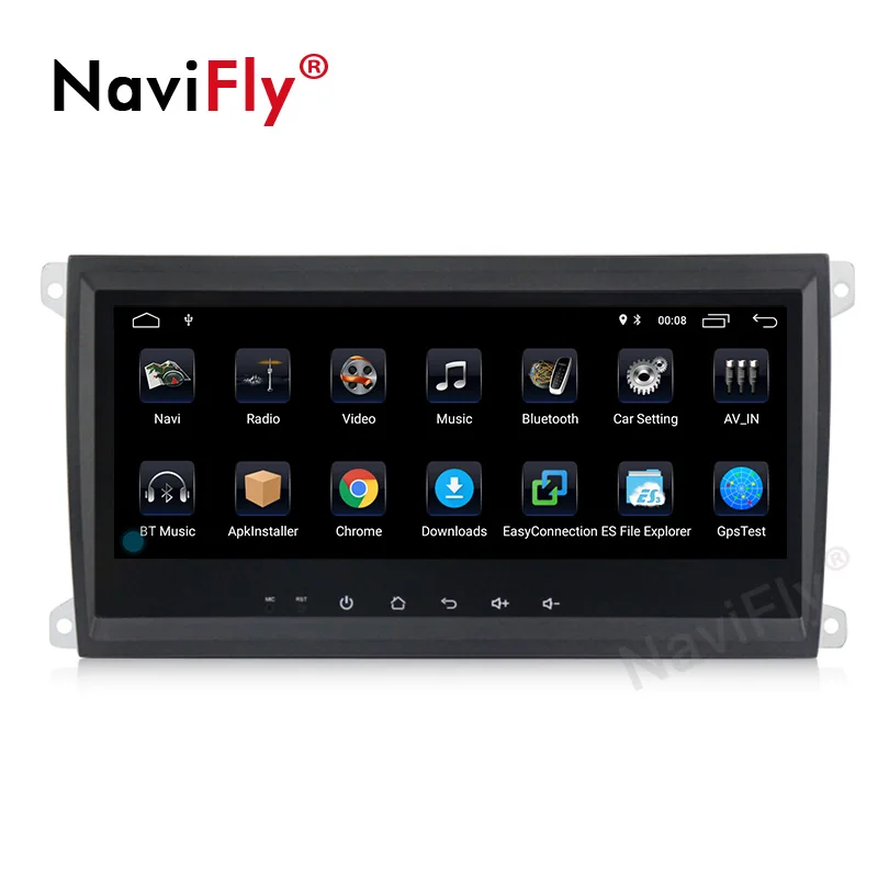 NaviFly Android 9 1 32G ROM автомобильный аудио gps навигатор для Porsche Cayenne 2003-2010 с FM AM радио