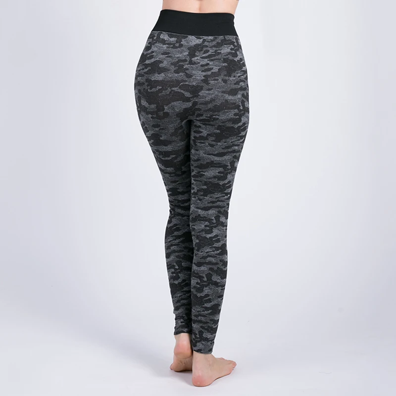 Новые камуфляжные женские штаны для фитнеса модные обтягивающие длинные брюки с