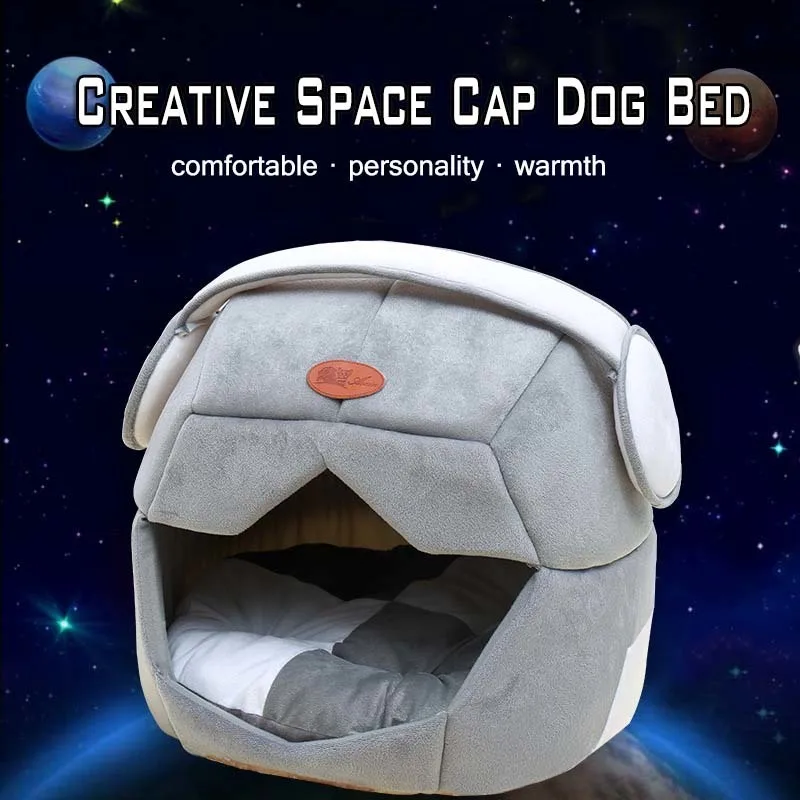 KIMHOME PET Cute Dog Beds For Smal Dogs All Seasons Cotton Creative Space Cap Medium Cats Dual House S-L | Дом и сад