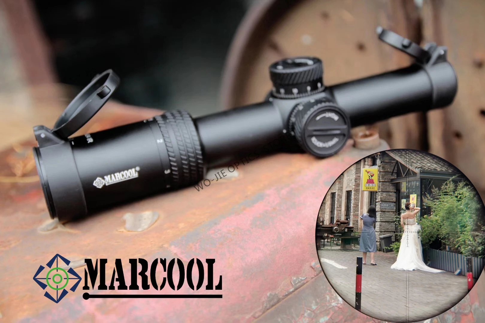 Marcool 1-6 ×24 IG Riflescope Регулируемый охотничий светильник в красный горошек тактический прицел оптический прицел быстрый фокус