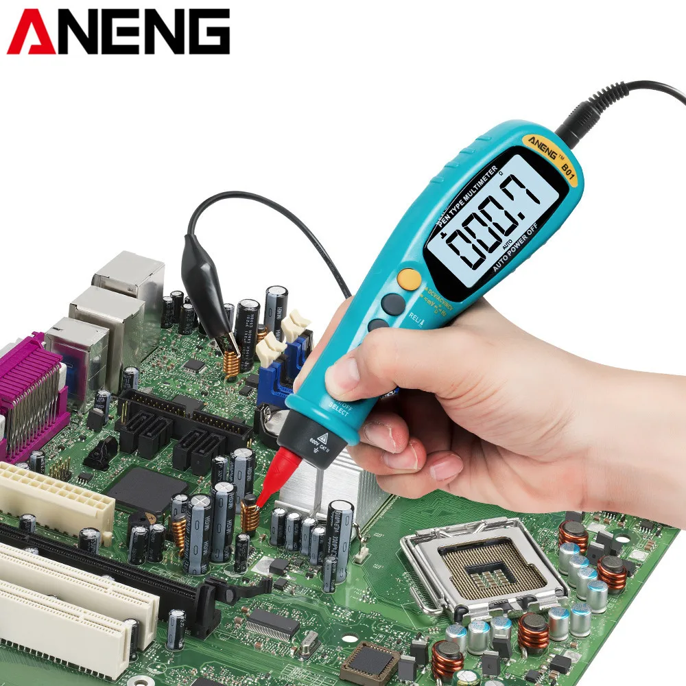 ANENG B01 Ручка Тип Цифровой мультиметр Авто Rang True RMS NCV тестер 6000 отсчетов AC/DC