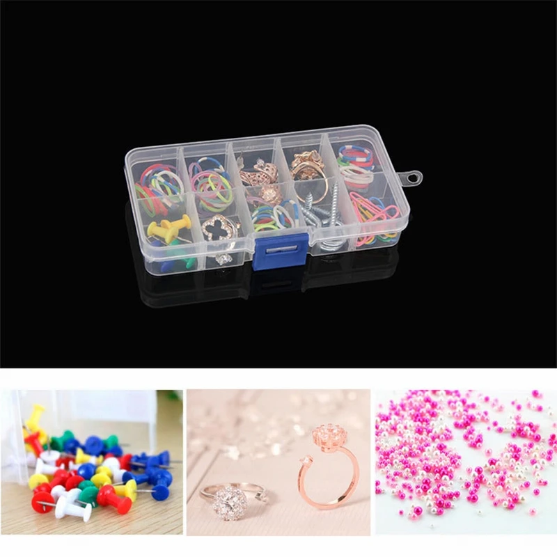 10 решетчатых прочных прозрачных прямоугольных коробок органайзеров для