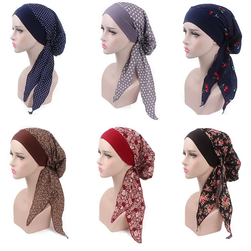 Женская эластичная бандана в мусульманском стиле|Женские Skullies и шапочки| |