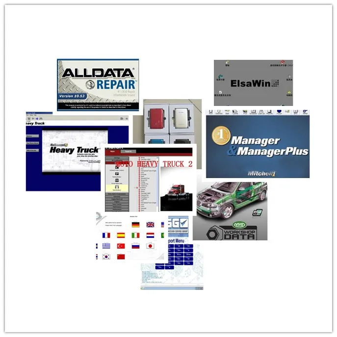 Программное обеспечение Alldata All Data 10 53 Elsawin AtsG двигатель Тяжелого Грузовика яркая