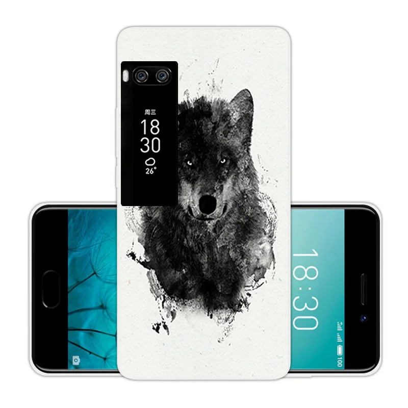 3D чехол для телефона Meizu Pro 7 мягкий силиконовый Pro7 зеленая задняя крышка