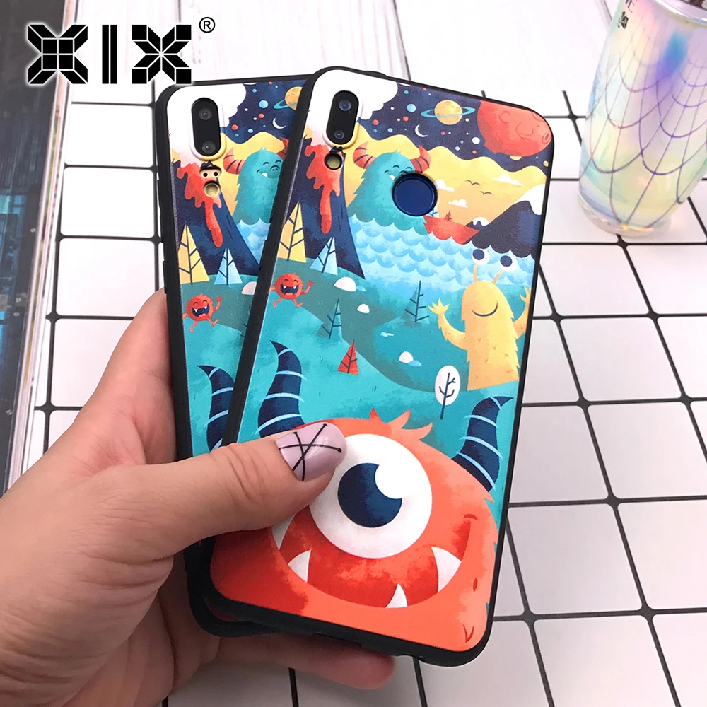 Мягкий чехол из ТПУ для Huawei P20 Lite милый с изображением Вселенной P30 2019 Новое