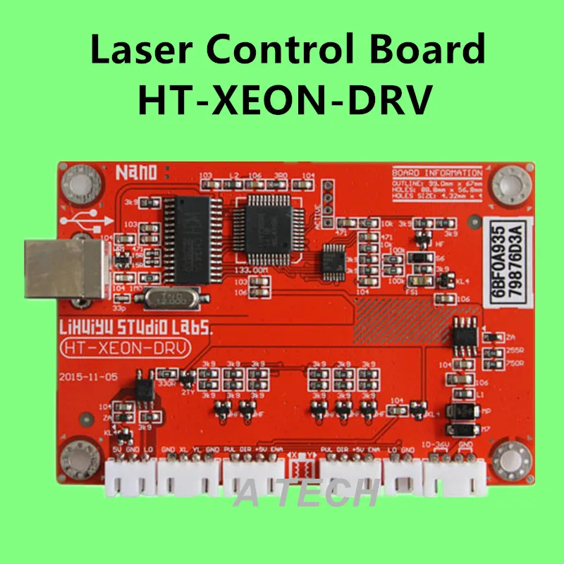 HT-XEON-DRV система управления лазером Co2 контроллер для лазерной резки панель CorelLASER