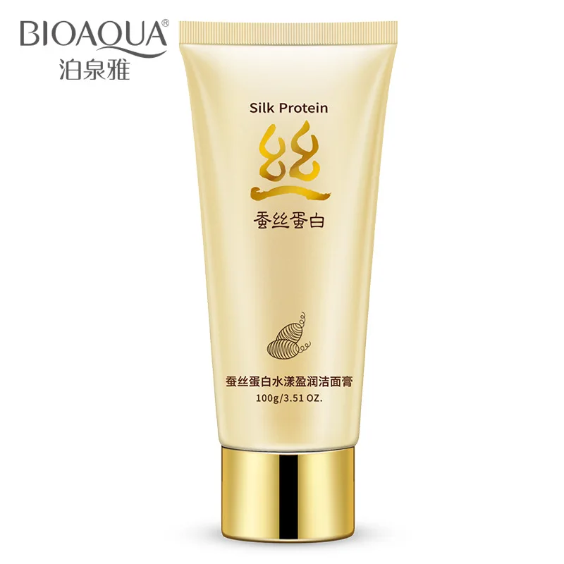 BIOAQUA Silk Protein очищающее средство для лица контроль жирности уход за кожей глубокое