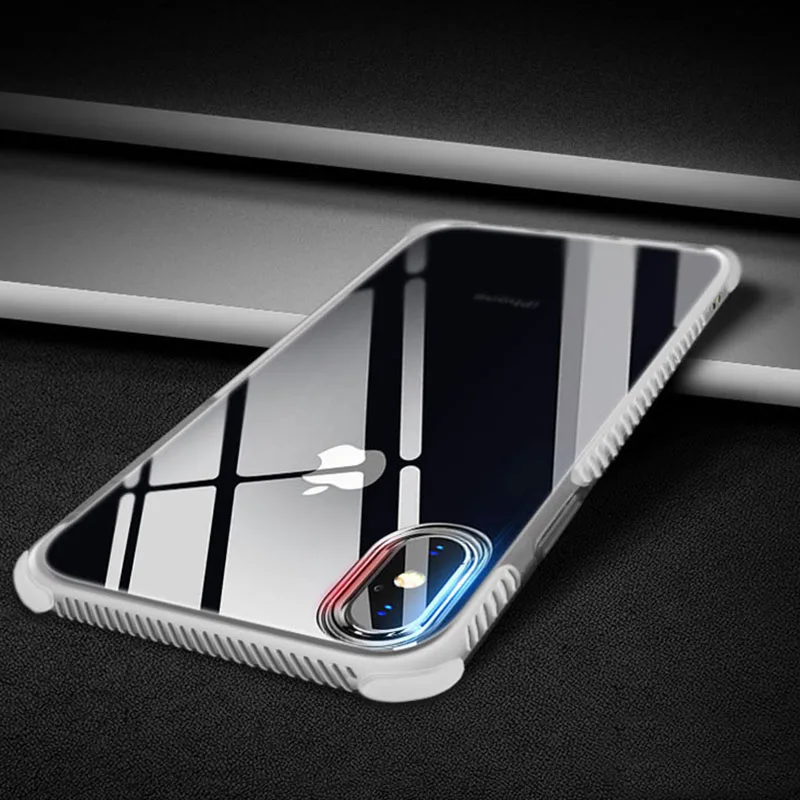 Роскошный противоударный телефон чехол для iPhone 7 8 plus прозрачный | Мобильные