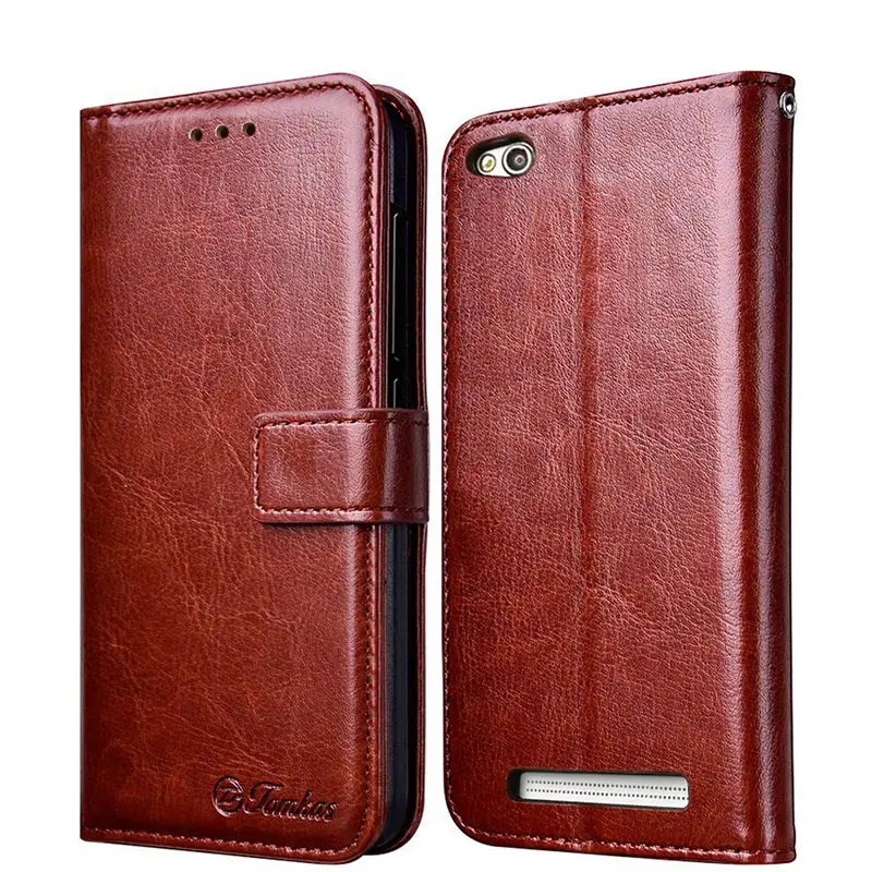 Business Case For Xiaomi Redmi 4A Cases Cover Flip Wallet Conque 5.0 Inch Leather TOMKAS |