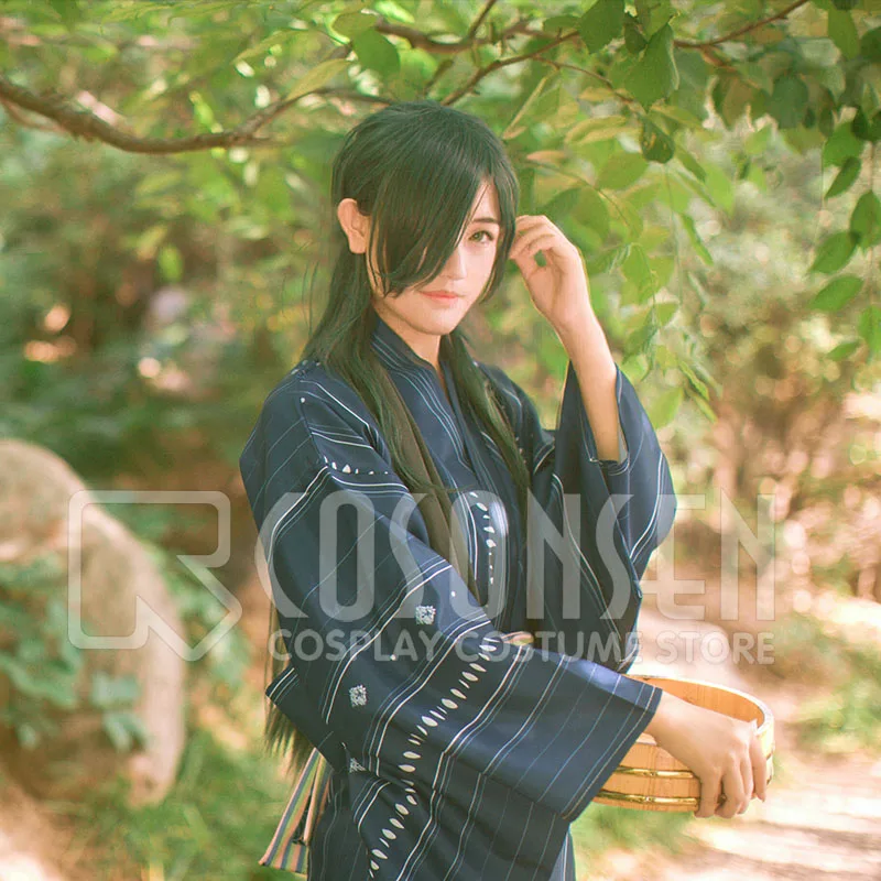 

Костюм для косплея Touken Ranbu x Oedo Onsen Nikkari Aoe Yukata, все размеры