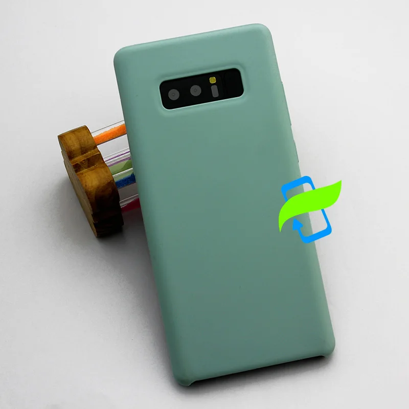Новый чехол для Samsung Galaxy Note 9 защитный из жидкого силикона SAMSUNG 8 N950 N960 силиконовый