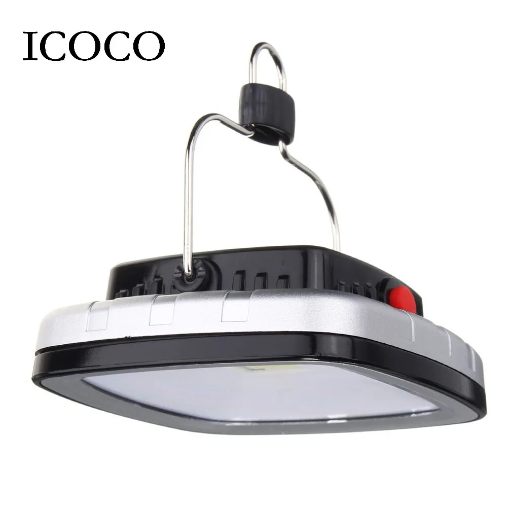 COB LED Солнечный Свет USB перезаряжаемая лампа для палатки кемпинга портативное