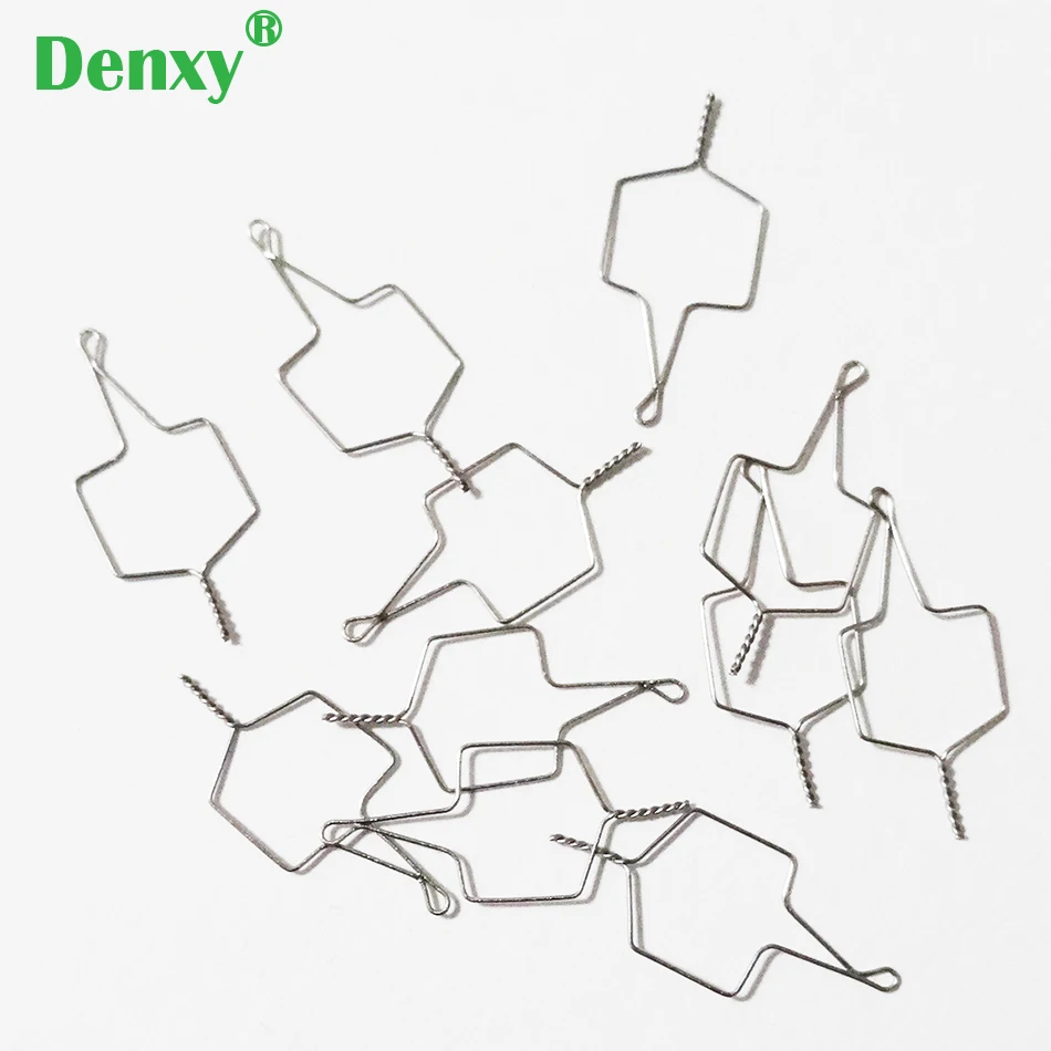 Denxy 500 шт. ортодонтическая проволока Kobayashi соединяющийся крючок