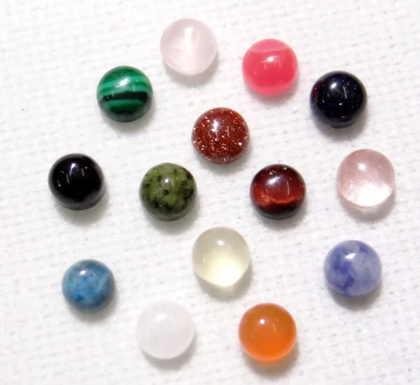 

wholesale 4mm Natural tiger eye Stone Quart crystal Half Round Flat Back Cabochons No Hole Beads DIY Jewelry making 100pcs