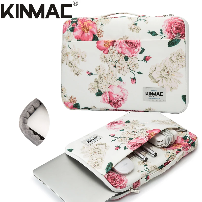 Ударопрочная брендовая сумка для ноутбука Kinmac 12 13 14 15 6 дюймов Сумка с розовым