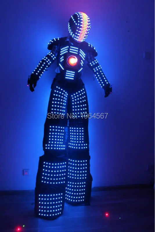Hi-Tech Digital LED Robot costumes/LED Suit / clothing for Party DJ Culb | Лампы и освещение