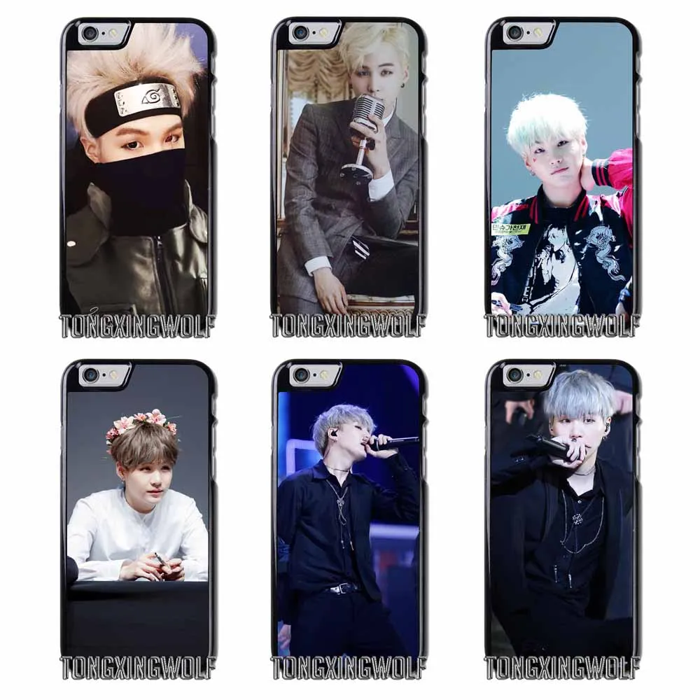 J-HOPE СУГА Bangtan мальчик BTS чехол для samsung Примечание 2 3 S4 S5 мини S6 S7 край S8 S9 iPhone 4 4S 5C 5 5S