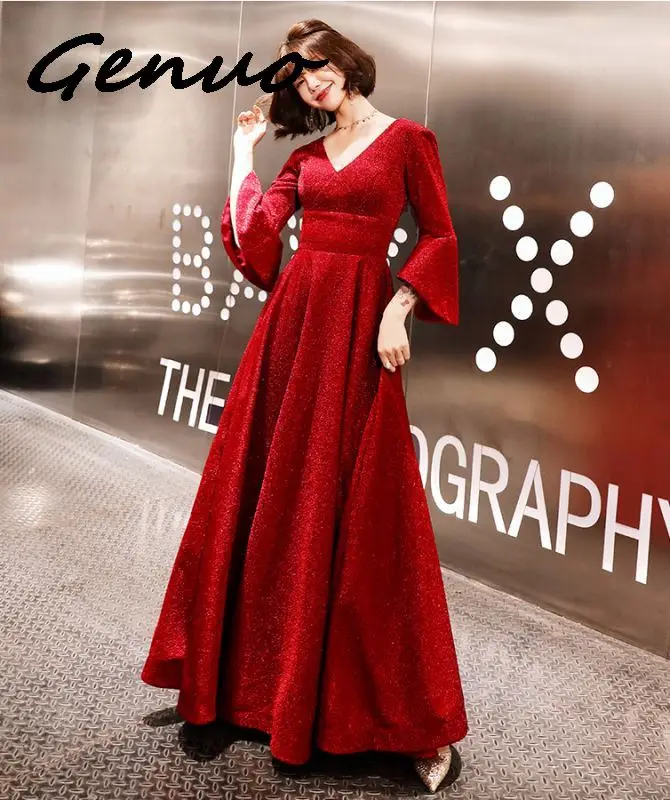 

Gnuo Sleeve Deep V Neck Stretch Green Satin Mermaid Dress Bodycon Floor Length Backless Green Hollow Out Evening Party Dress