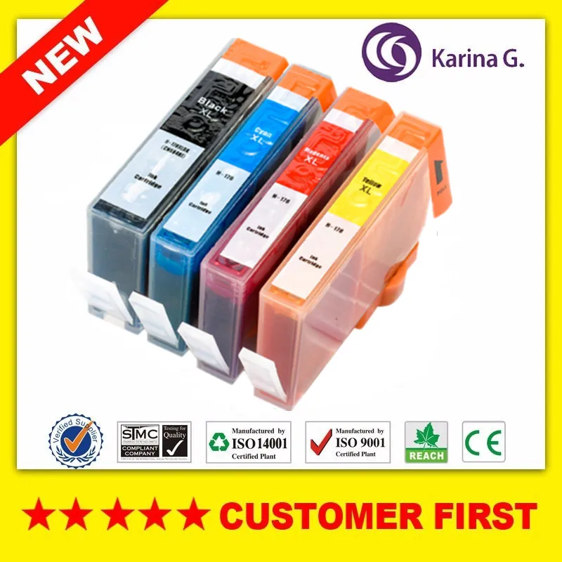 Совместимый чернильный картридж для HP 178 XL hp178 Photosmart B109 B110 B210 C309 C310 C410 D5468 D5463 D5460 и т.