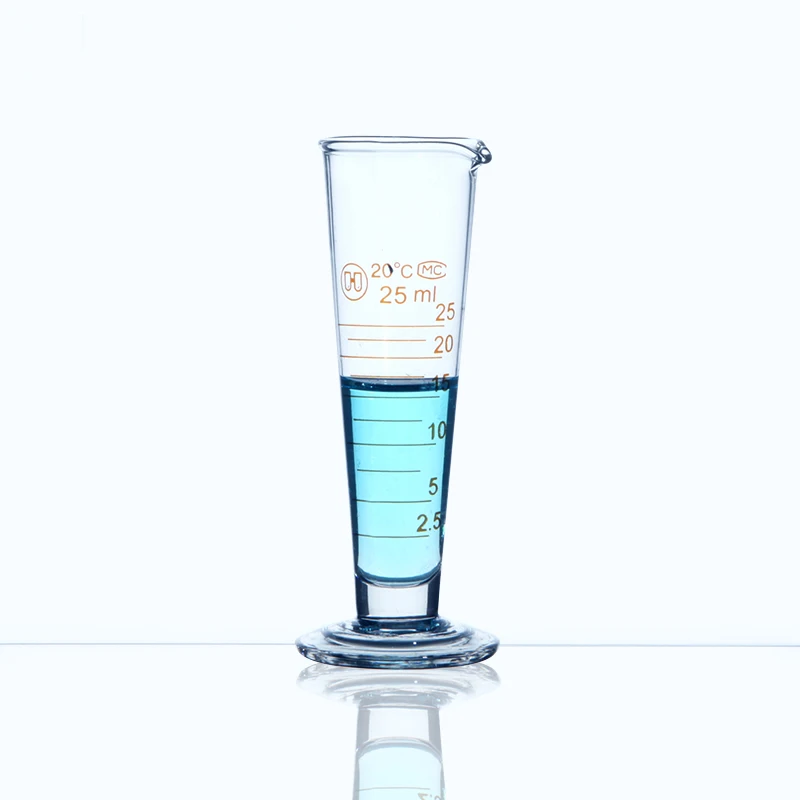 Градуированный конический стеклянный мерный стакан LINYEYUE 10 мл