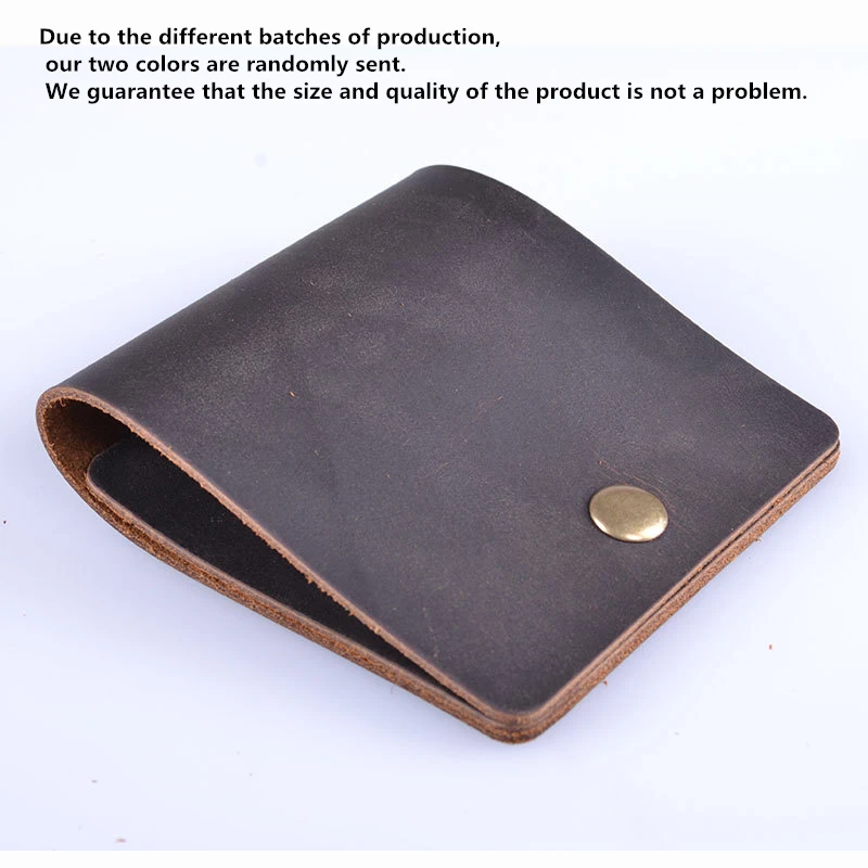 ZYD-COOL 100% Handmade Custom Vintage Style Genuine Crazy Horse Cowhide Leather Men Wallet Purse Male | Багаж и сумки