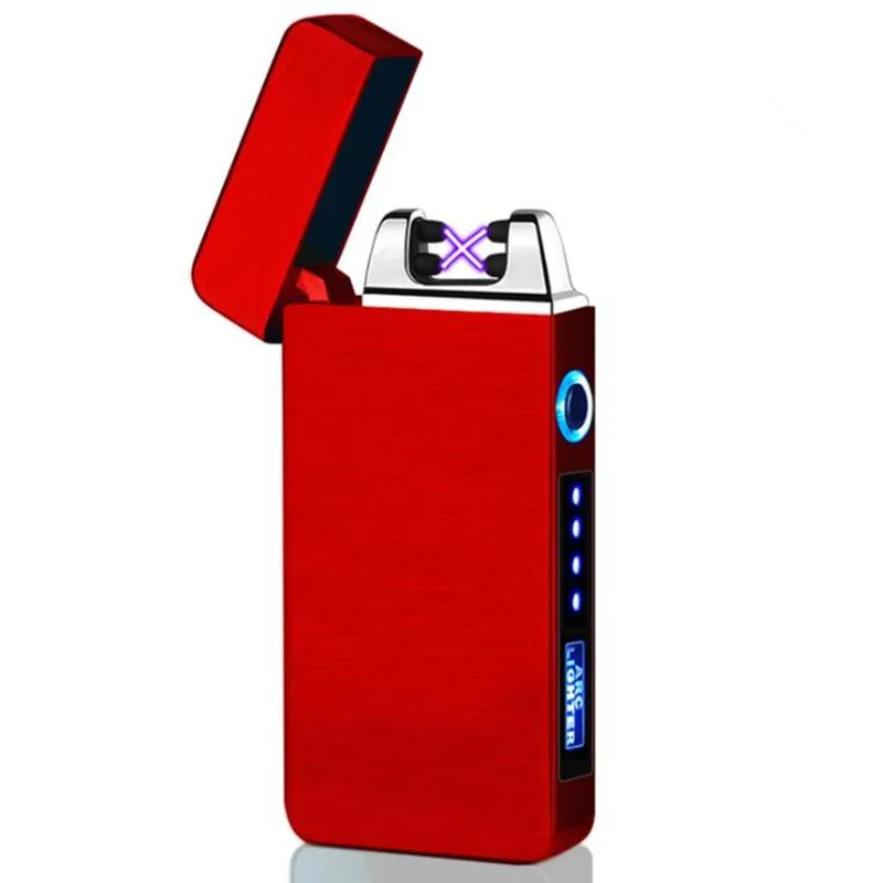 USB зарядка прикуриватель двойной для Плазменно-дуговой зажигалки ветрозащитный негорящий электронный зажигалка для курения