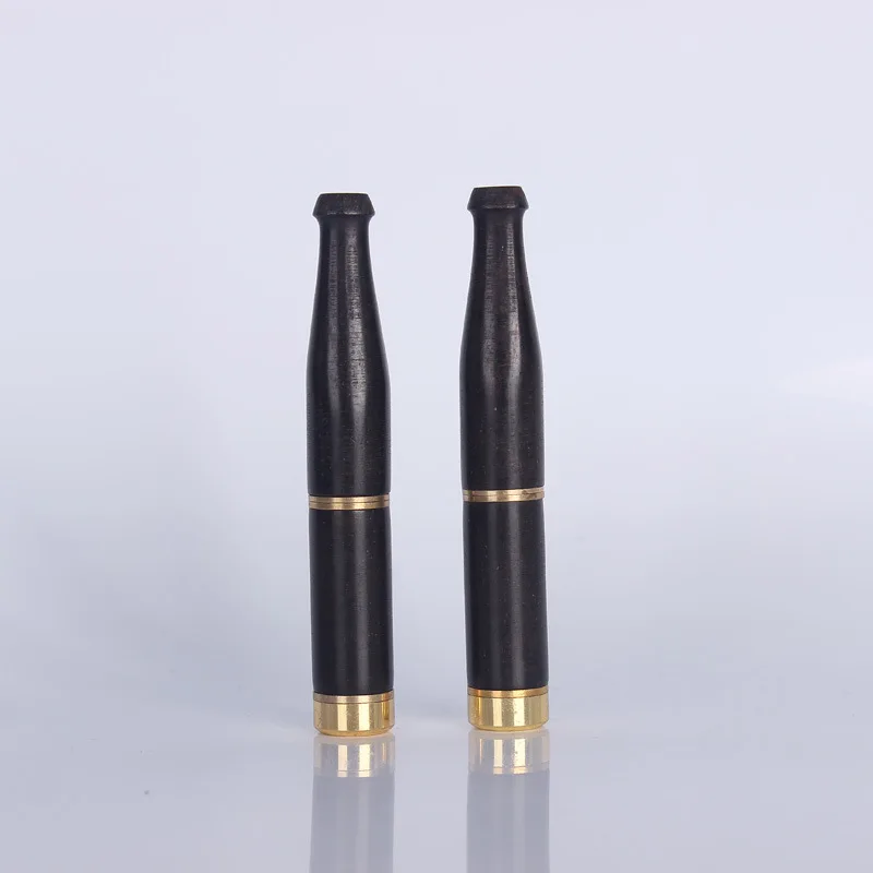 Ebony Фильтр Мундштук Двойной сигареты табак Можно Чистить Головки Стержня Медь
