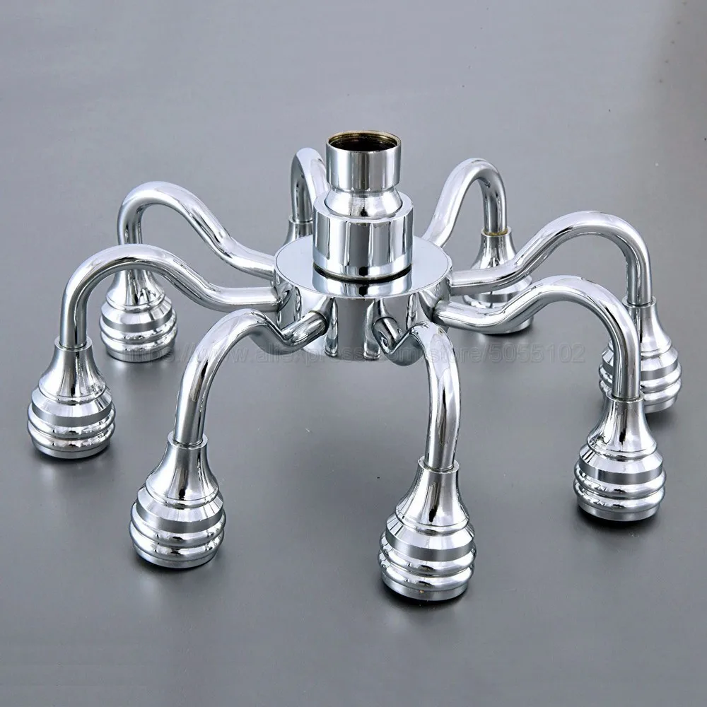 8 дюймов насадка для душа вода дожди полированная хромированная ванная душевая