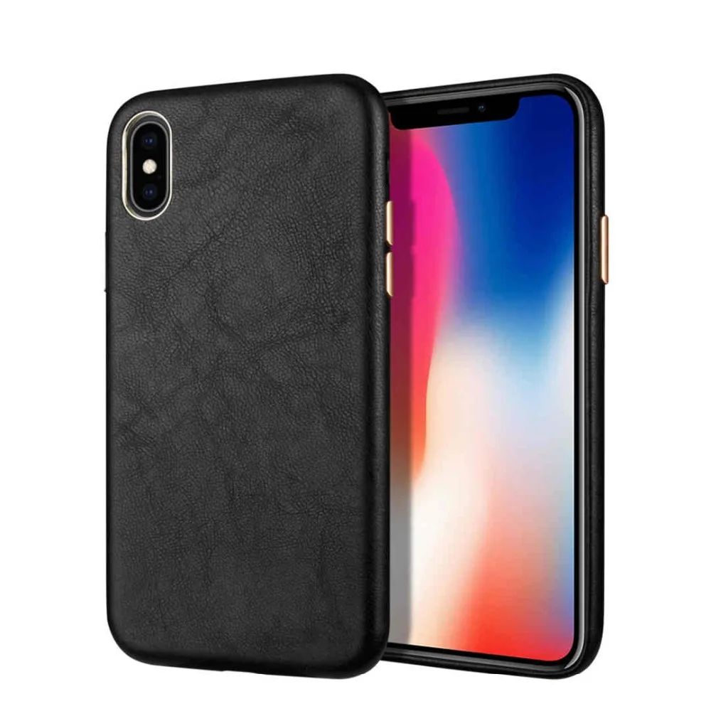 IMIDO Роскошный кожаный чехол для телефона для iPhone XSMAX XR XS X 8 7 Plus ультра-тонкая задняя крышка из овчины для iPhone 7 Plus Coque Fundas