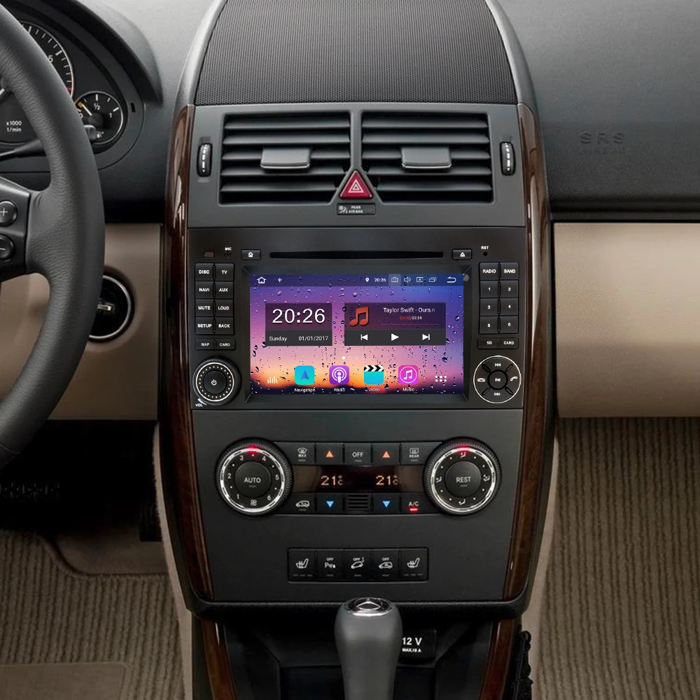 Автомобильный DVD плеер IPS Android 8 0 для Mercedes Benz B200 W169 W245 W906 Sprinter Viano Vito GPS радио стерео