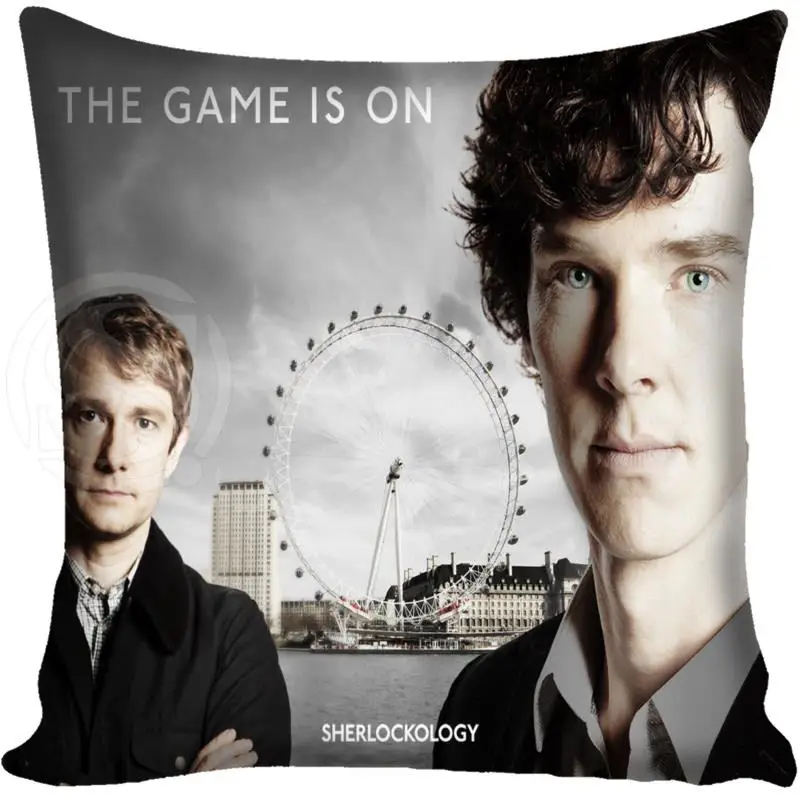 G0309 Лидер продаж индивидуальная квадратная наволочка, Sherlock отличного качества подушка чехол на молнии и многое другое Размер 40x40 см; Прямая - Цвет: 1