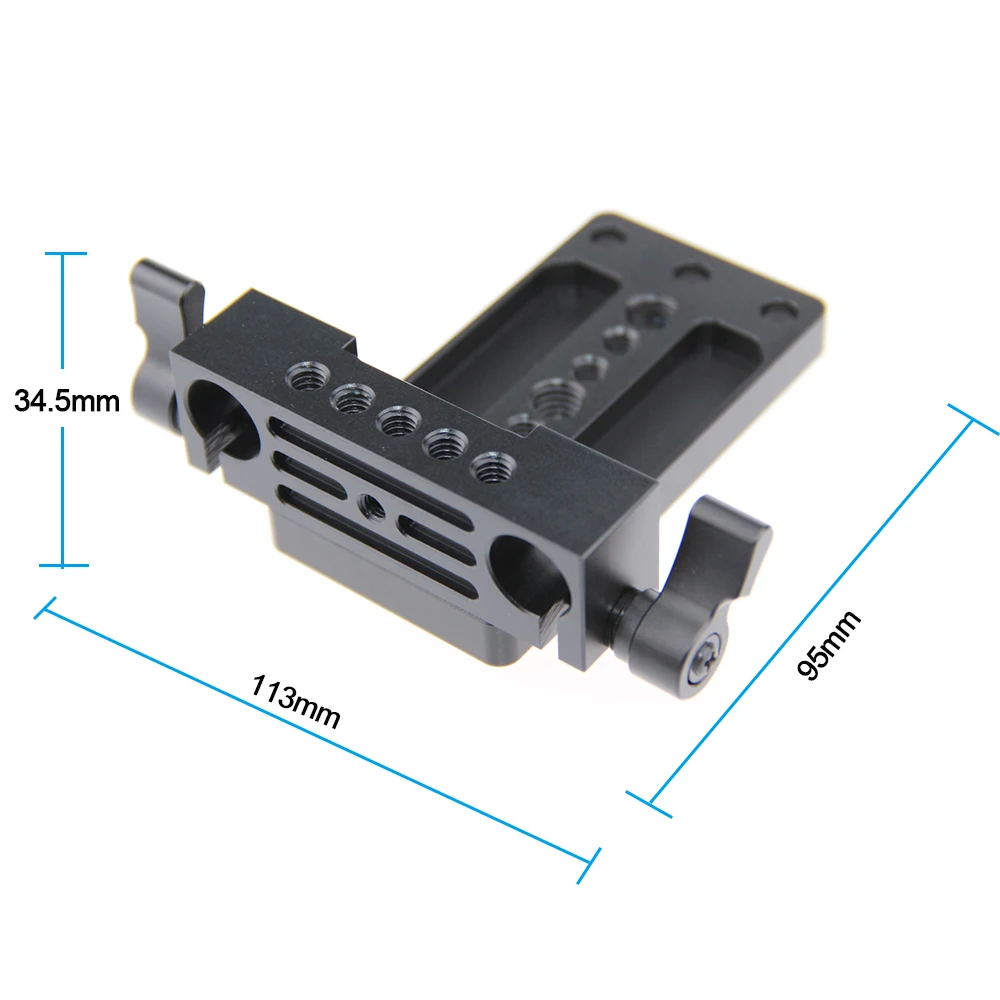 

CAMVATE Tripod Mounting Plate Railblock for 15mm Rod Support System DSLR Camera Rig C1132 camera photography accessories