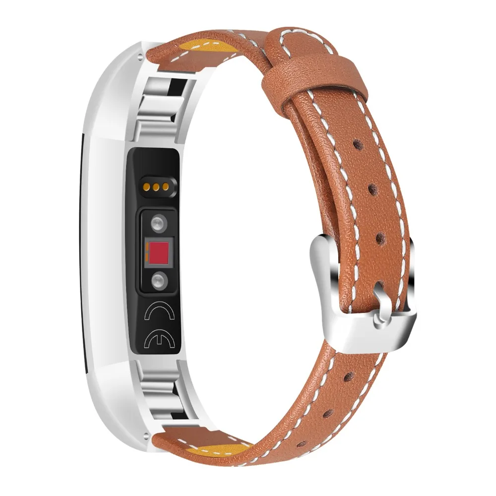 Ремешок из натуральной кожи для Fitbit часы Alta ремешок мужской женский браслет красочные часы заменить Мужские t ремень